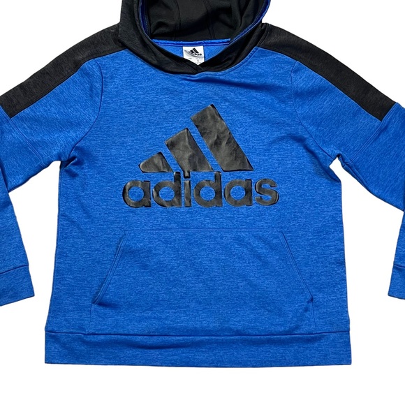 Adidas Boys Youth Size L Hoodie Sweatshirt Activewear Gym Running School Skate - Picture 2 of 10
